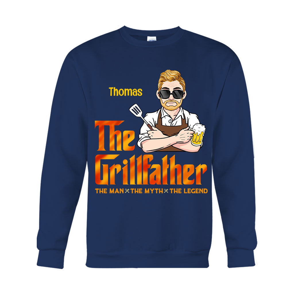 Der Grillvater – Personalisiertes Grill-T-Shirt und Hoodie