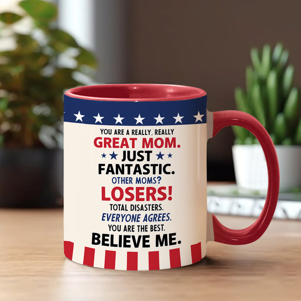 Best Mom Ever - Personalized Accent Mug