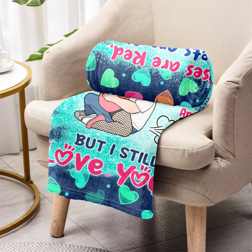 Deine Fürze stinken zum Himmel, aber ich liebe dich trotzdem – Personalisierte Pärchendecke