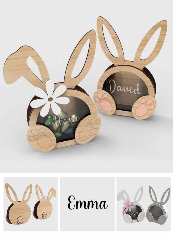 Easter bunny box for chocolate eggs - Personalized Easter Day Easter Bunny Box For Chocolate Eggs
