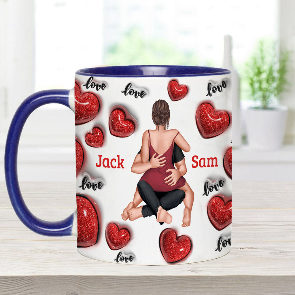 Jeden Tag Ich liebe dich - Personalisierte Tasse für Paare
