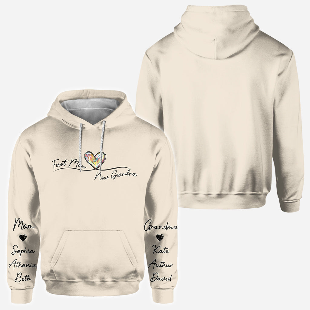 Erst Mama, jetzt Oma – personalisiertes Oma-Shirt