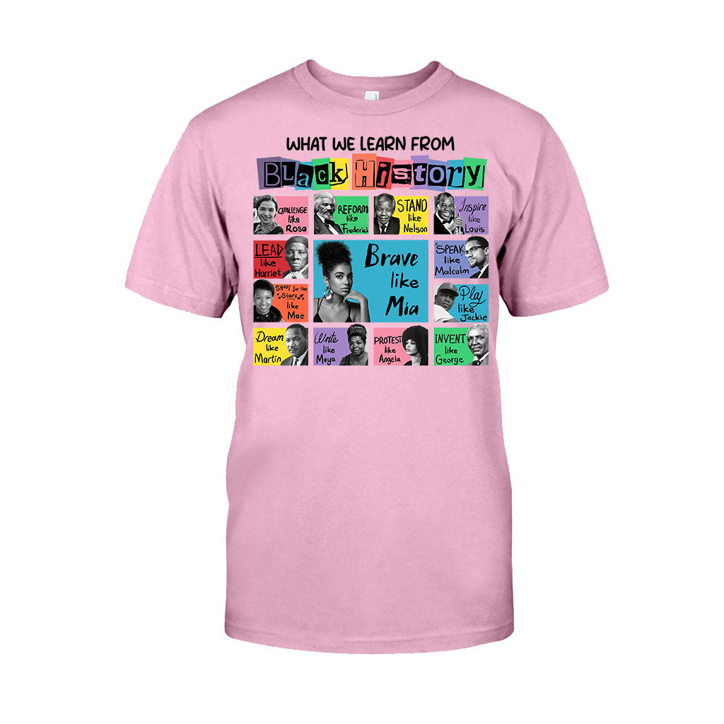 Was wir aus der Geschichte der Schwarzen lernen – Personalisiertes T-Shirt und Hoodie für Afroamerikaner