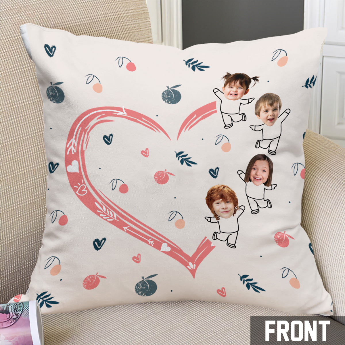 Best Nana Mom Ever Photo Custom - Personalized Grandma Throw Pillow