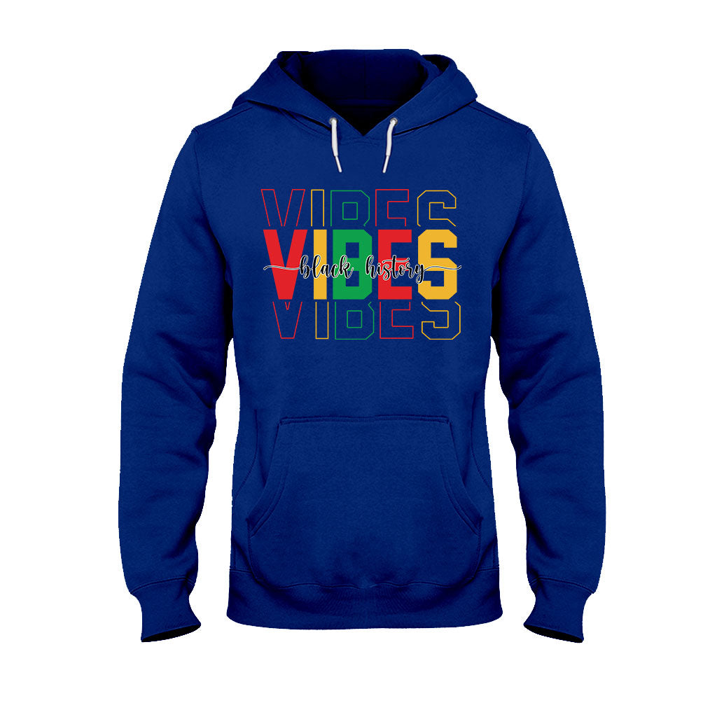 Black History Vibes - Personalized African American T-shirt And Hoodie