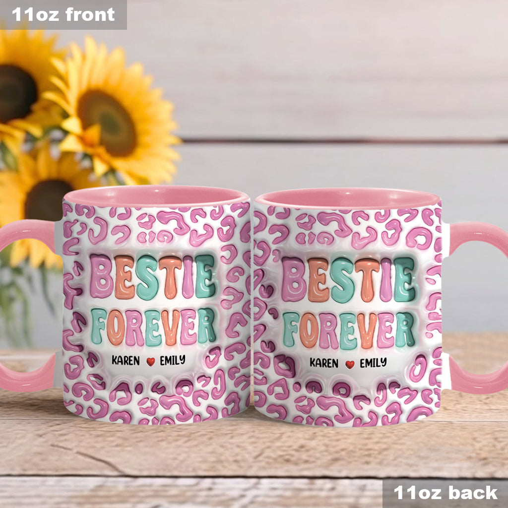 Für immer beste Freundin - Personalisierte Tasse mit dem Aufdruck „Bestie“