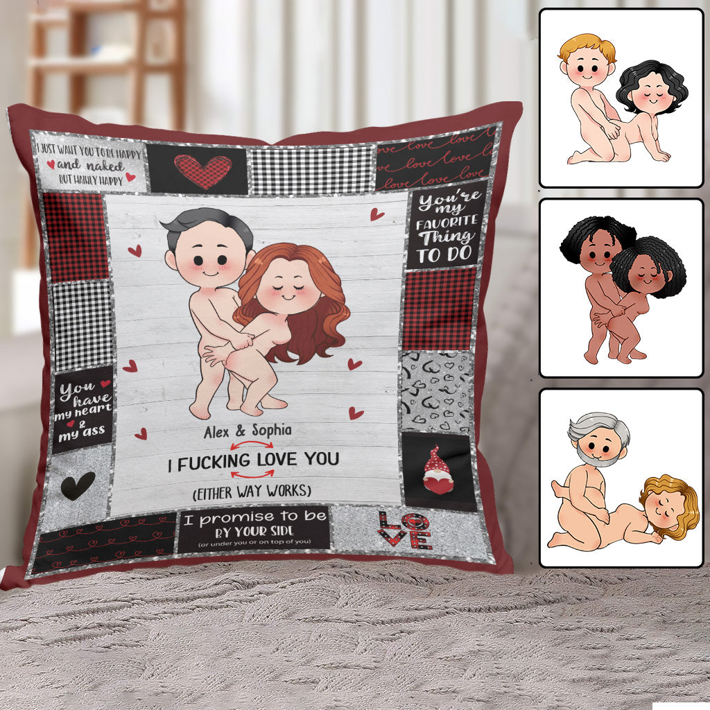 Ich liebe dich – Personalisiertes Pärchenkissen