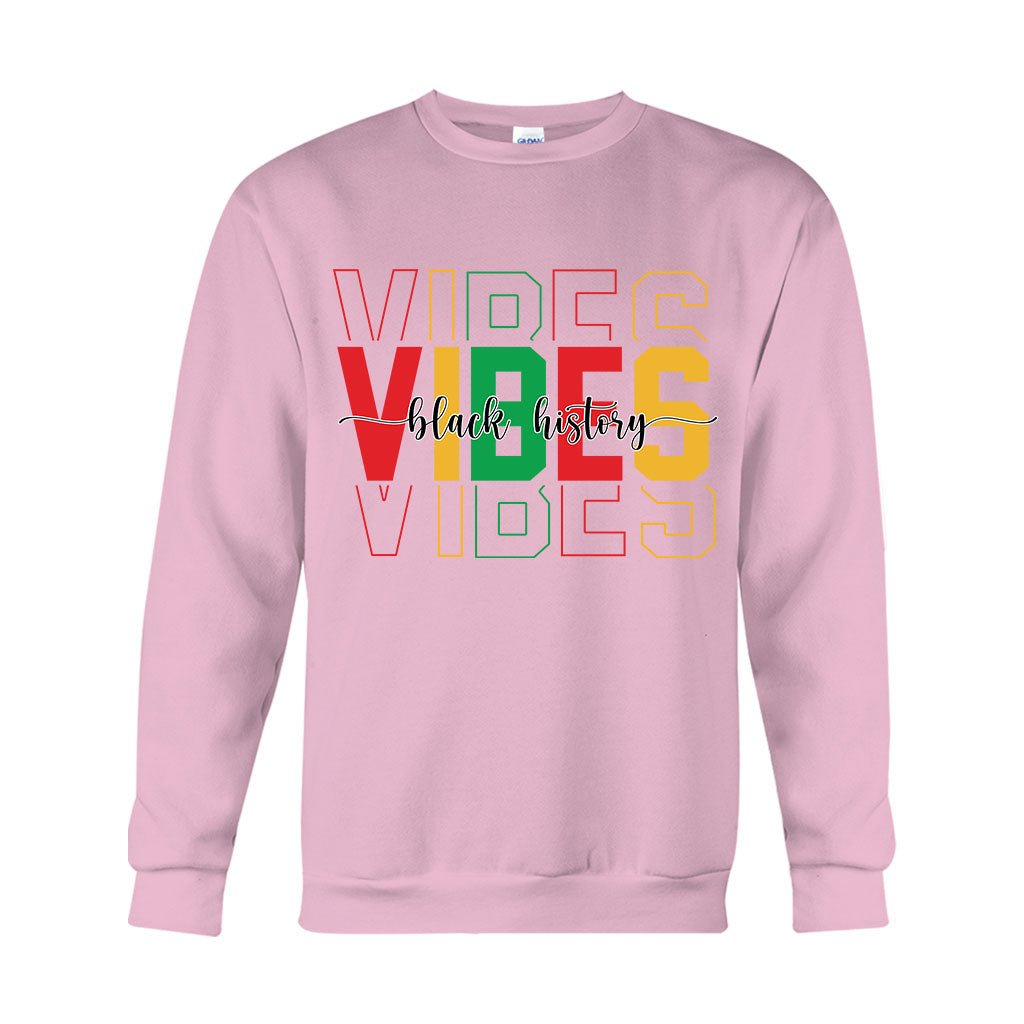 Black History Vibes - Personalized African American T-shirt And Hoodie