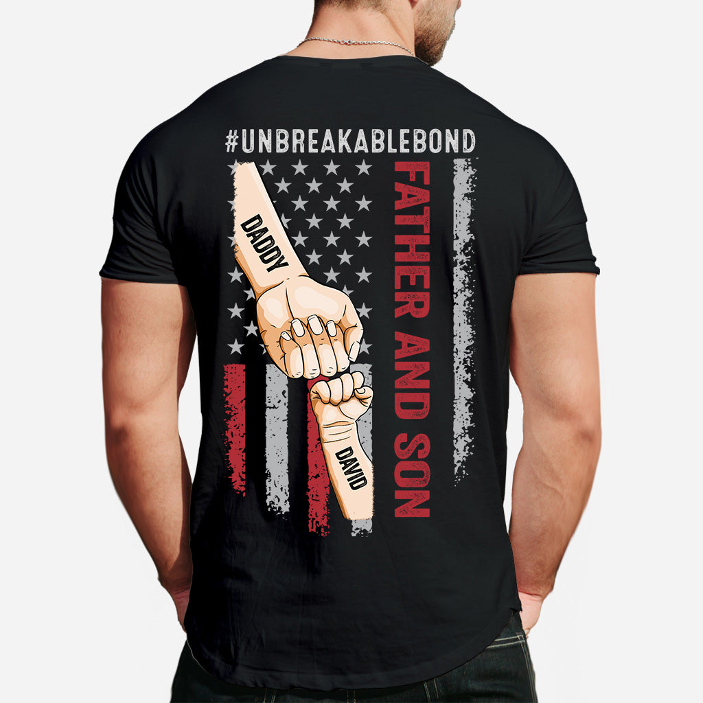 Unzerbrechliches Vater-Sohn-Band – Personalisiertes Vater-T-Shirt und Hoodie