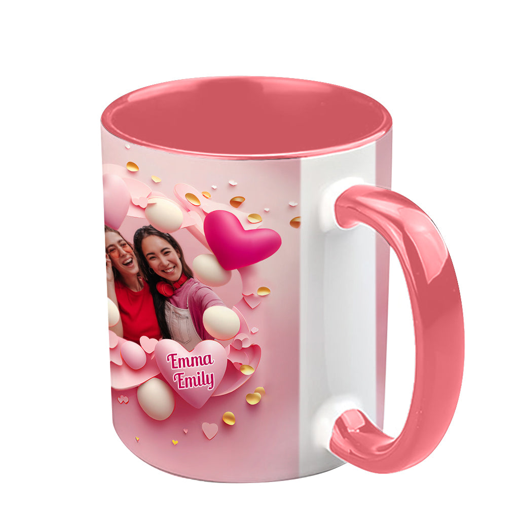 Ich wünschte, du würdest nebenan wohnen – Personalisierte Tasse mit dem Aufdruck „Beste Freundin“