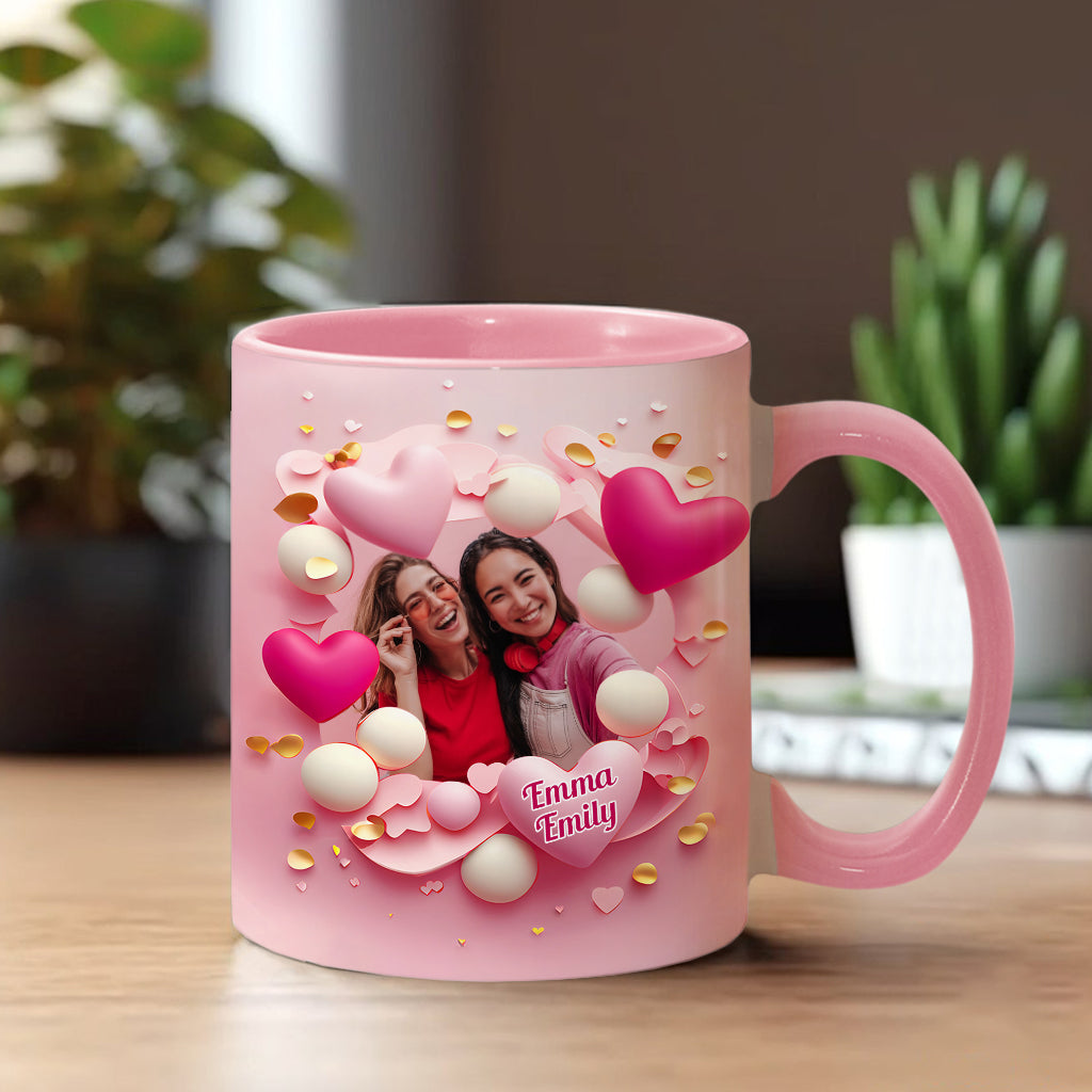 Ich wünschte, du würdest nebenan wohnen – Personalisierte Tasse mit dem Aufdruck „Beste Freundin“