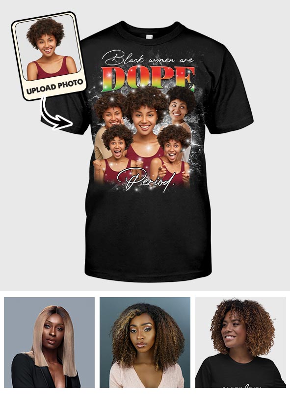 Schwarze Frauen sind einfach großartig! – Personalisiertes T-Shirt und Hoodie für Afroamerikanerinnen