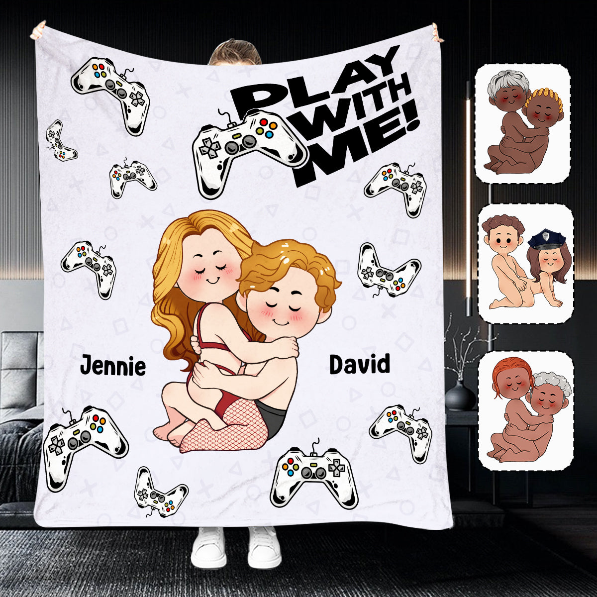 Spiel mit mir – Personalisierte Videospieldecke