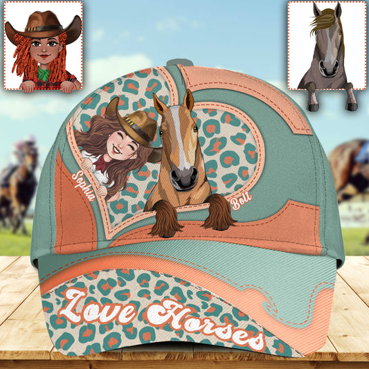 Think About Horses – Personalisierte klassische Pferdemütze