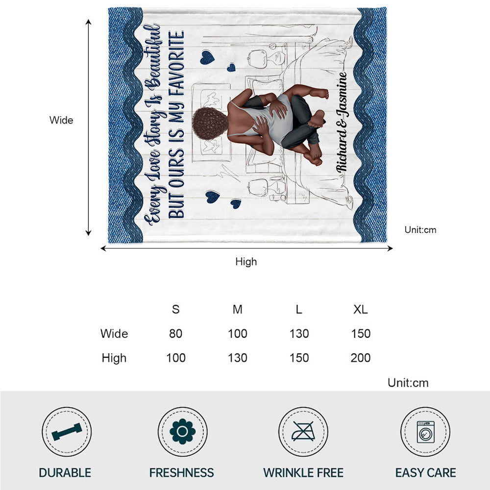 Unsere ist meine Lieblingsdecke – personalisierte Decke für Afroamerikaner