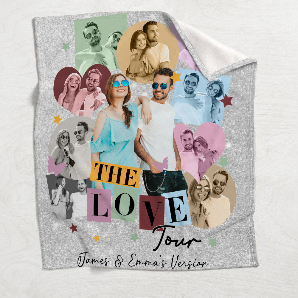 Die Liebestour – Unsere Version – Personalisierte Pärchendecke