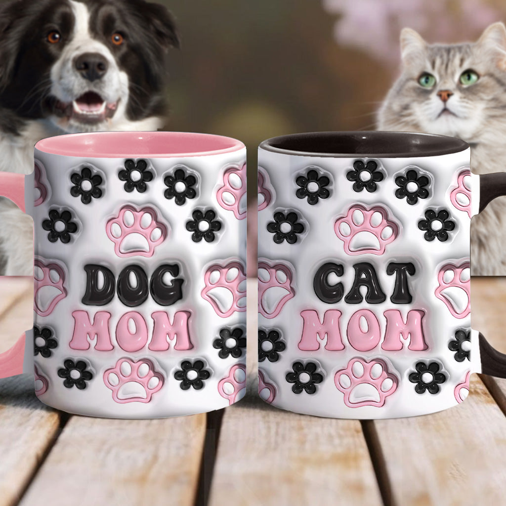 Hundemama, Katzenmama, Hundepapa... - Personalisierte Tasse mit Hundemotiv