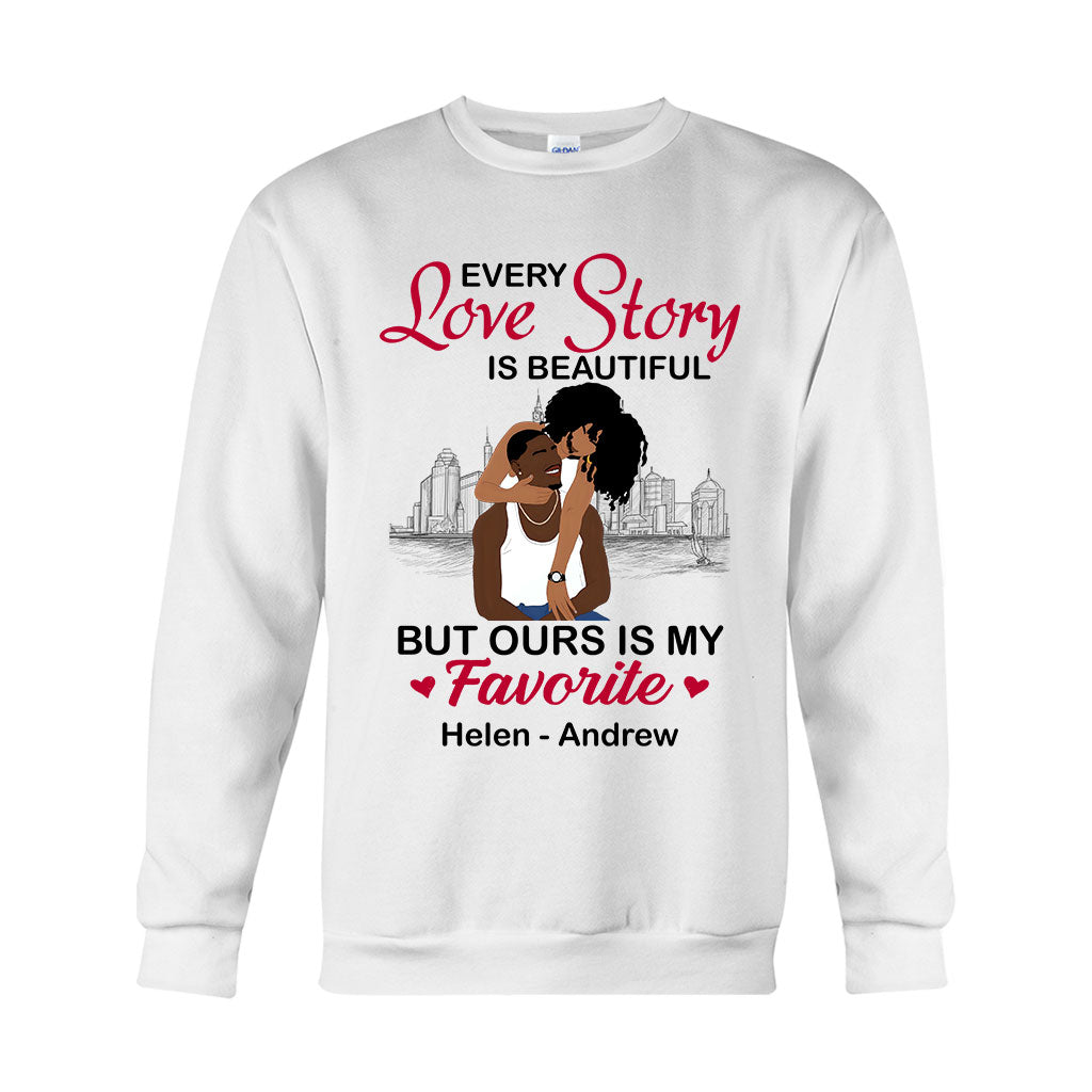 Our Story Is My Favorite - Personalized African American T-shirt And Hoodie