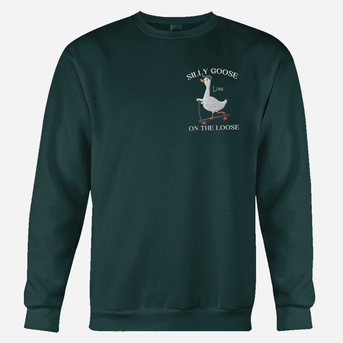 Besticktes Sweatshirt mit sarkastischem Spruch – Personalisierter Pullover mit Stickerei