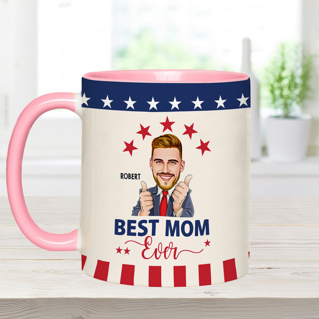 Best Mom Ever - Personalized Accent Mug