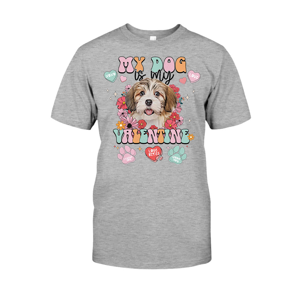 Mein Hund ist mein Valentinsschatz – Personalisiertes Hunde-T-Shirt und Hoodie