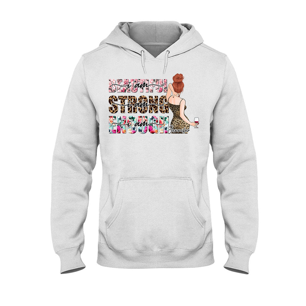 Positive Affirmationen zur Selbstliebe – Personalisiertes T-Shirt und Hoodie