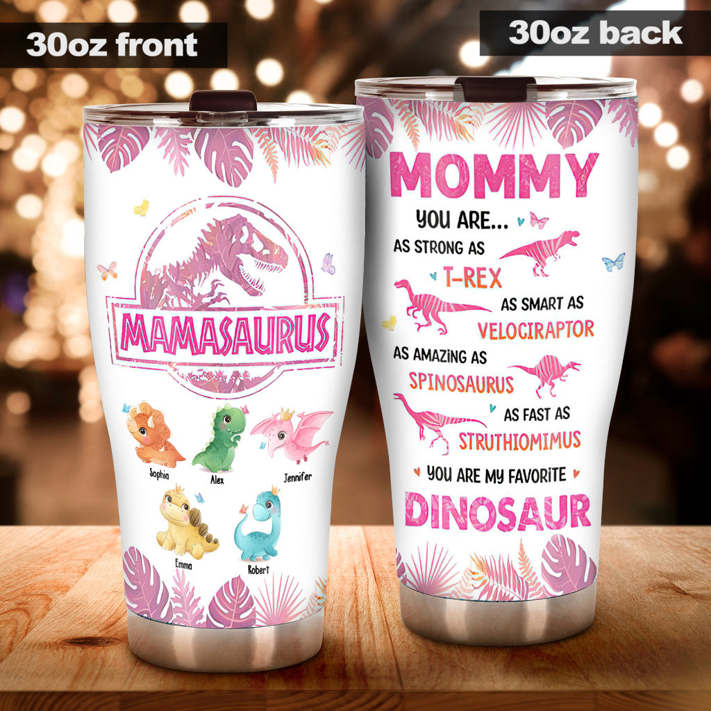 Mamasaurus Du bist mein Lieblingsdinosaurier - Personalisierter Mutter-Trinkbecher