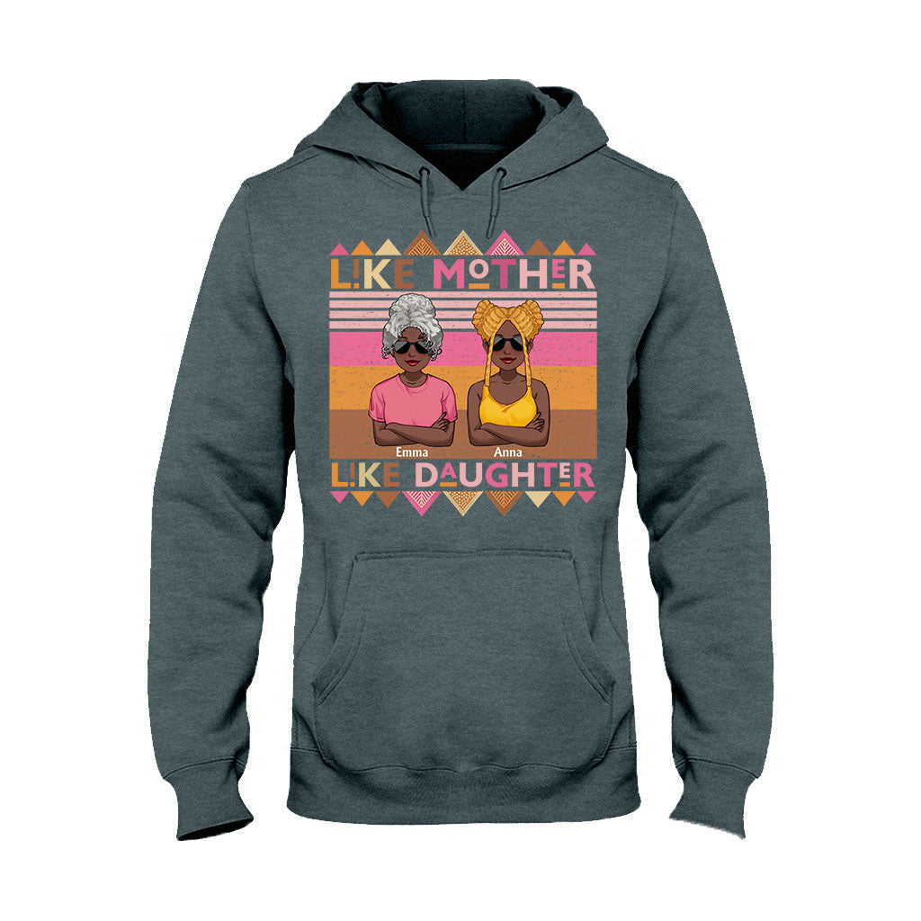 Wie die Mutter, so die Tochter – Personalisiertes T-Shirt und Hoodie für Afroamerikanerinnen