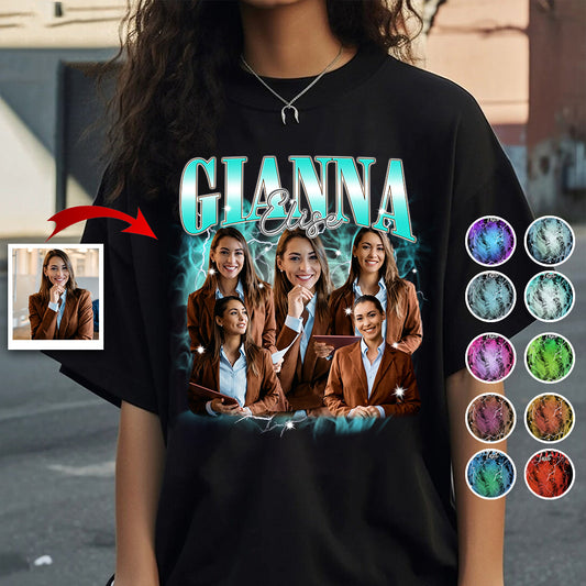 Individueller Text und Fotos – das perfekte Geschenk für jeden Anlass – personalisiertes T-Shirt und Hoodie