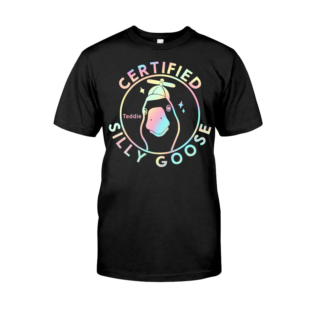 Zertifizierte alberne Gans – Personalisiertes Sarkasmus-T-Shirt und Hoodie
