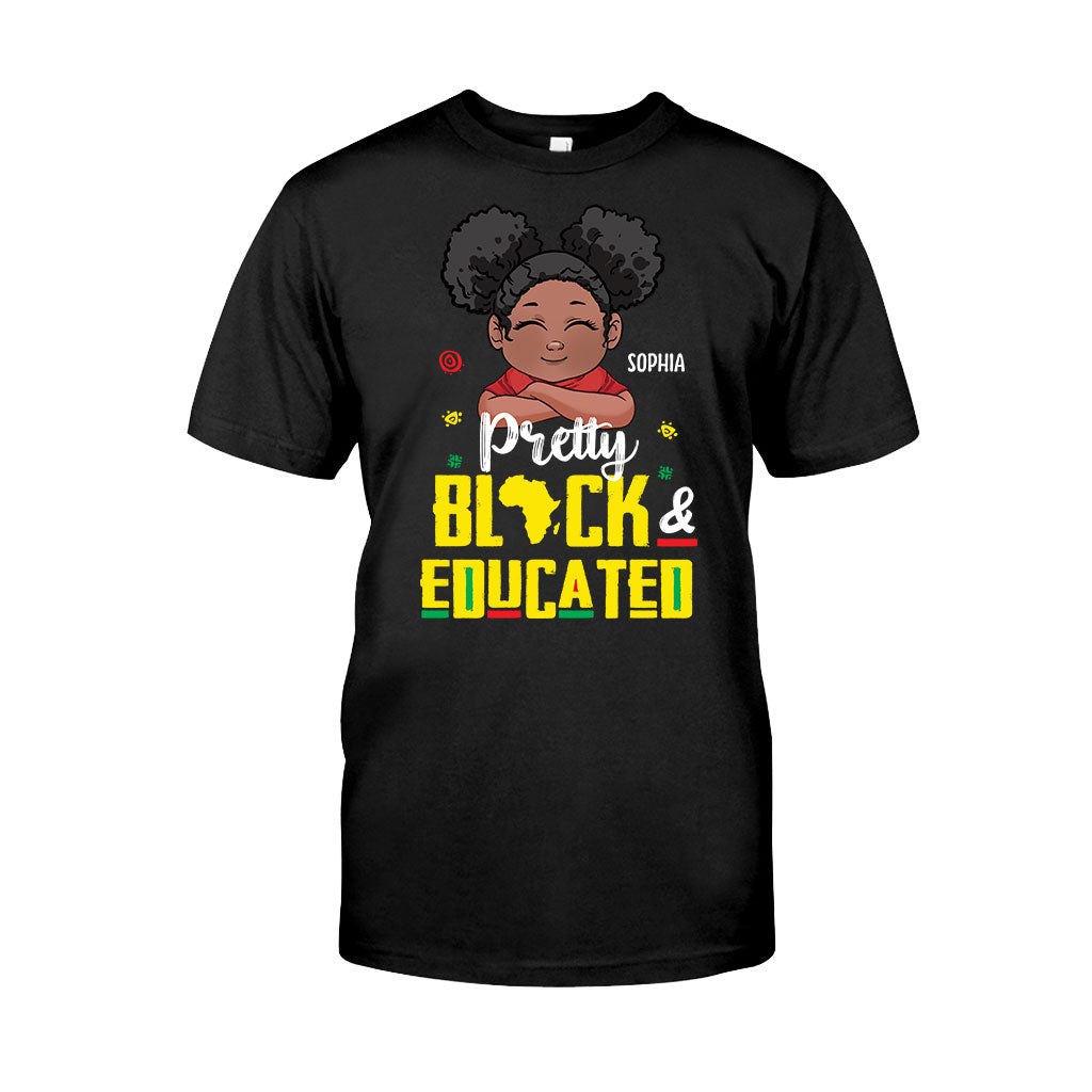 Hübsch, schwarz und gebildet – personalisiertes T-Shirt und Hoodie für Afroamerikanerinnen