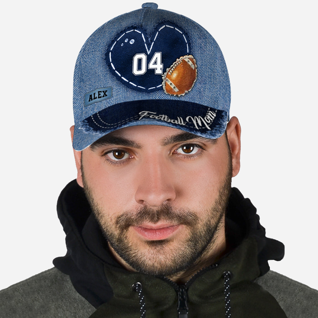 Football Mom – Personalisierte klassische Football-Kappe