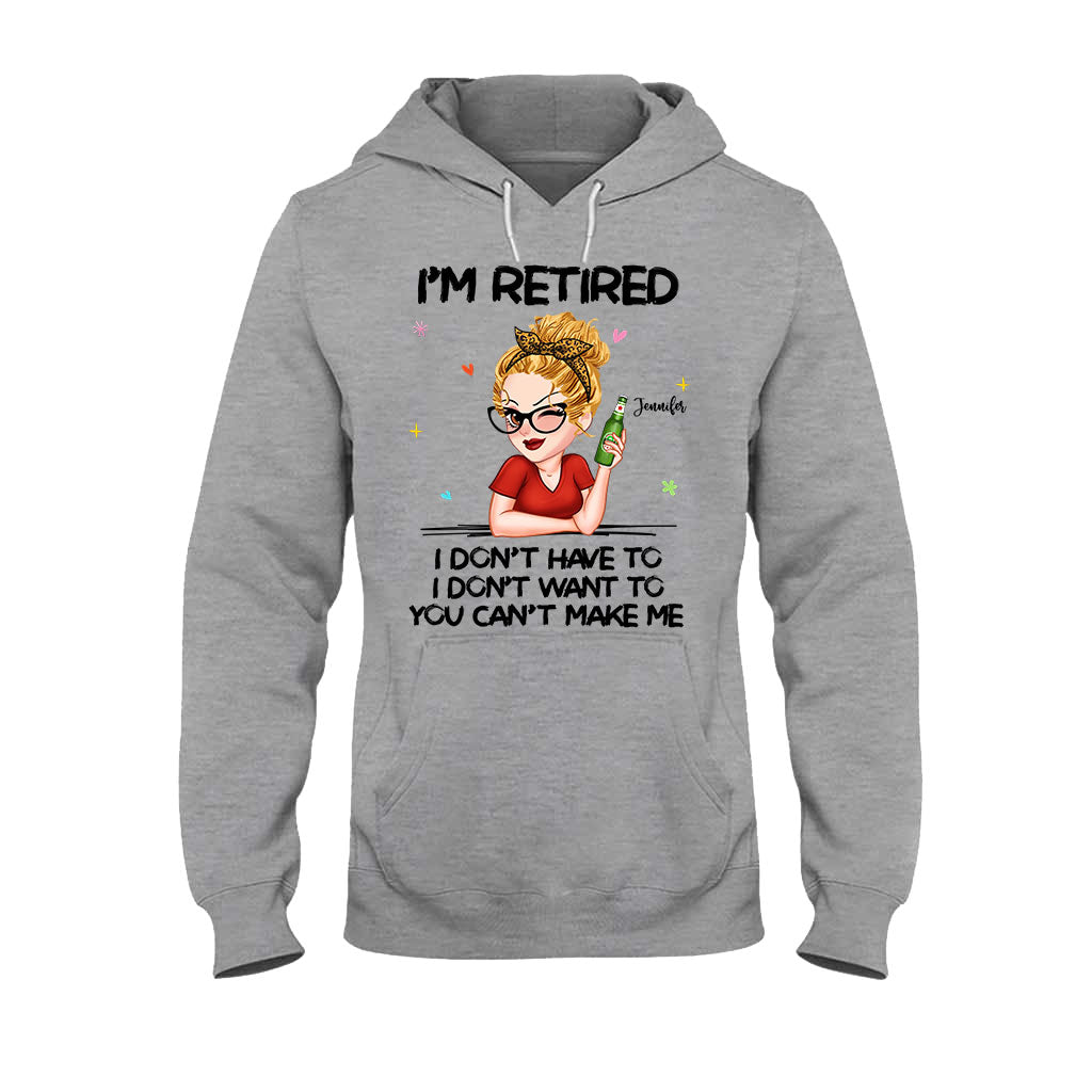 Ich bin im Ruhestand, da kann niemand was machen! – Personalisiertes Rentner-T-Shirt und Hoodie