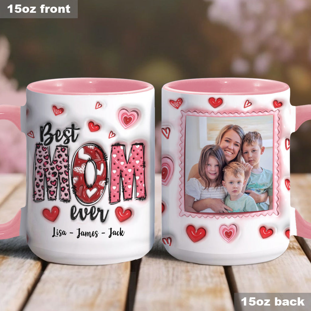 Beste Mama aller Zeiten - Personalisierte Tasse mit Muttermotiv