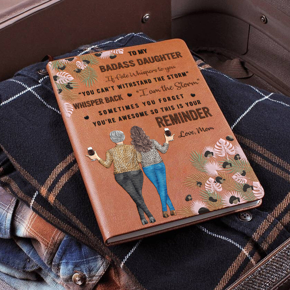 An meine Tochter – Personalisiertes Mutter-Lederjournal