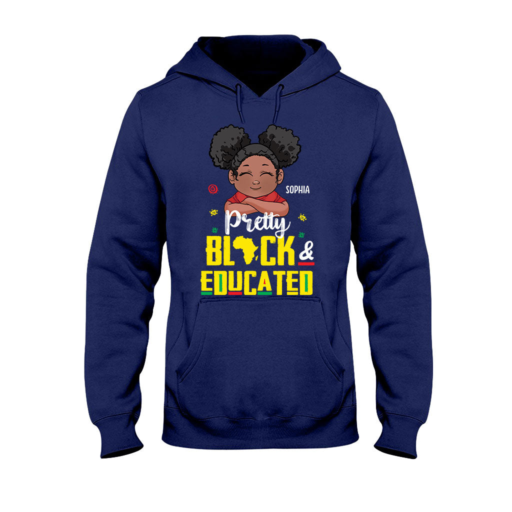 Hübsch, schwarz und gebildet – personalisiertes T-Shirt und Hoodie für Afroamerikanerinnen