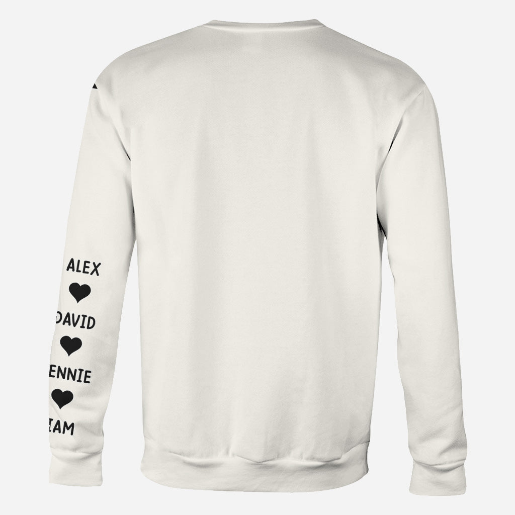 Mama Est. Kids Kindernamen auf den Ärmeln - Personalisiertes Mutter-Shirt mit Rundumdruck