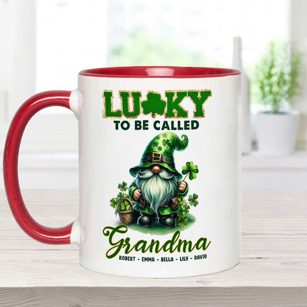 Glücklich, Nana/Mimi genannt zu werden... - Personalisierte Tasse mit Oma-Akzent