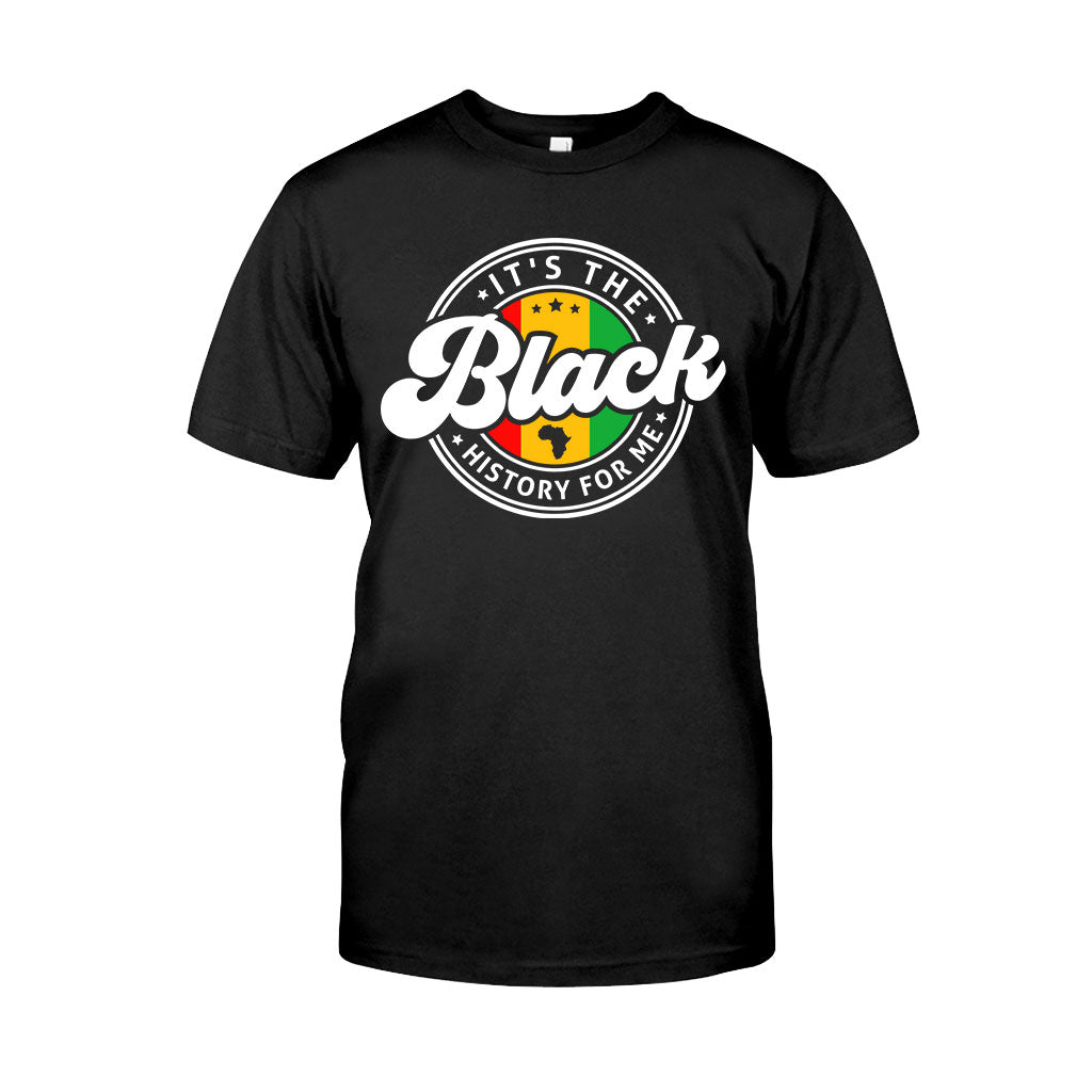 „It's The Black History For Me“ – personalisiertes T-Shirt und Hoodie für Afroamerikaner