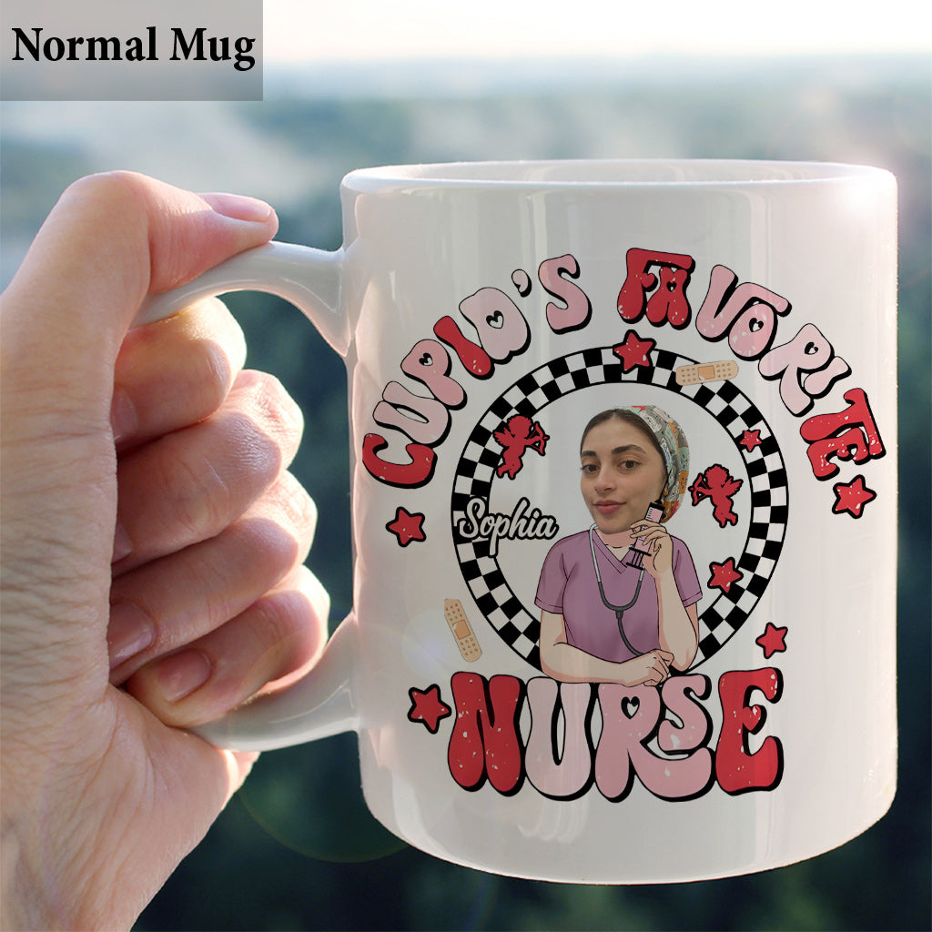 Cupid Lieblingskrankenschwester - Personalisierte Krankenschwester-Tasse