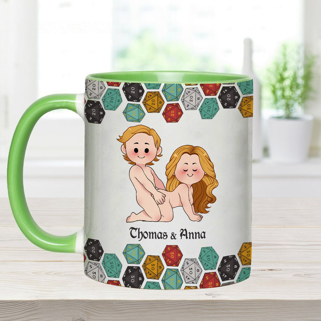 Sleeping With The DM - Personalized RPG Accent Mug