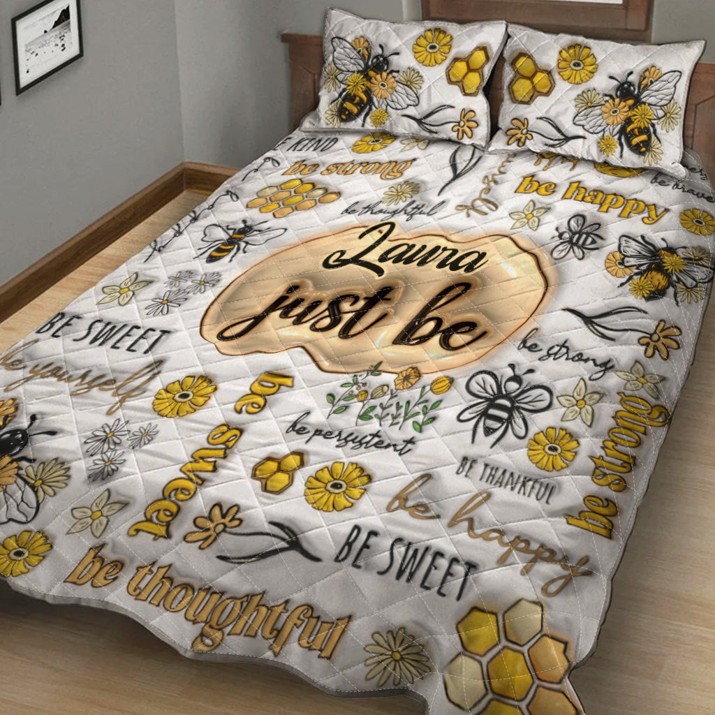 Just Bee Happy - Personalized Quilt Set