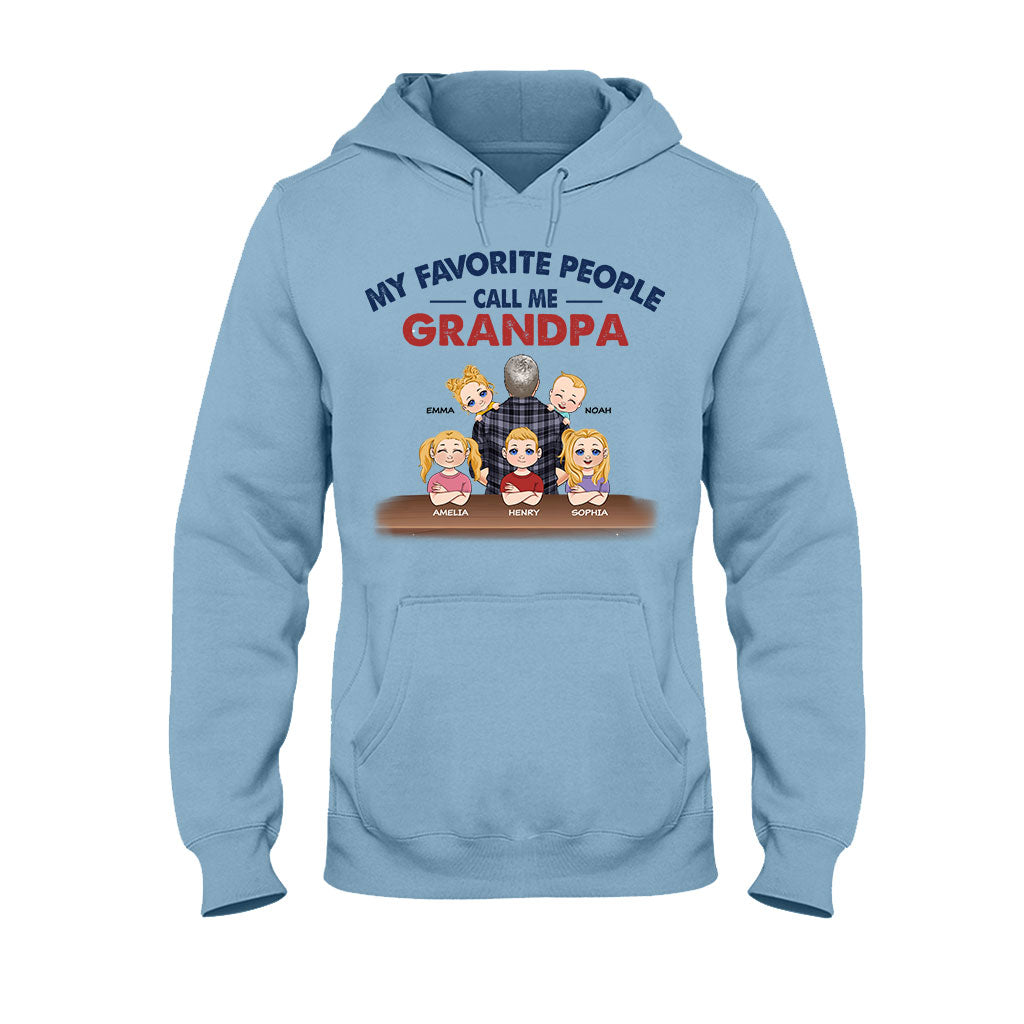 Meine Lieblingsmenschen nennen mich Opa – Personalisiertes Vater-T-Shirt und Hoodie