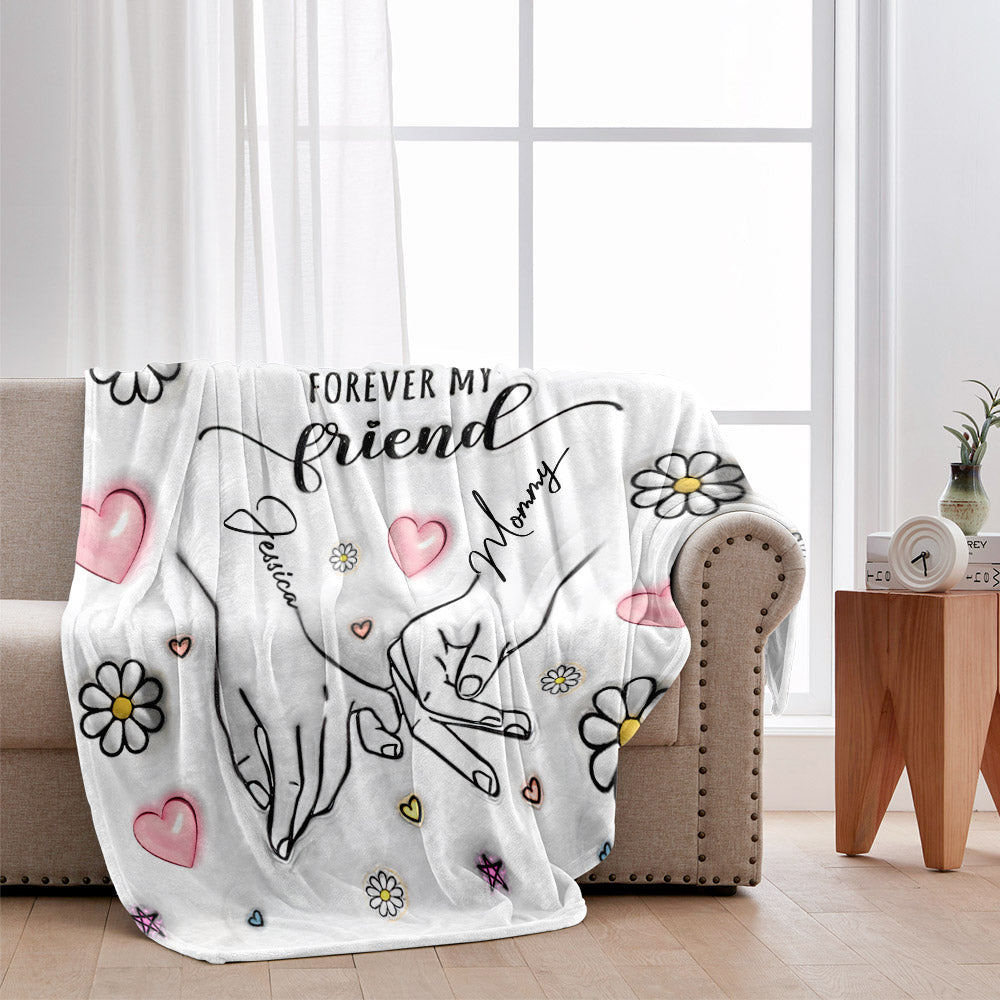 Erst meine Mutter, für immer meine Freundin – personalisierte Mutterdecke