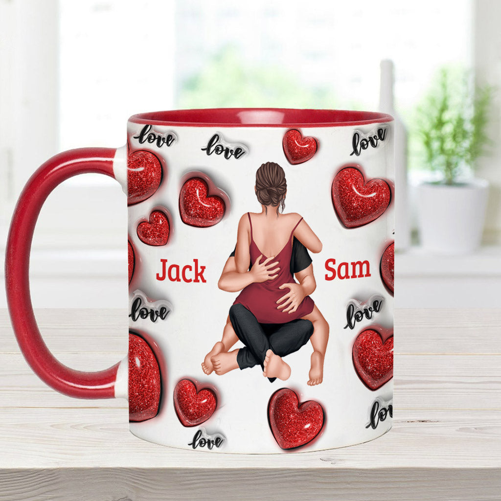 Jeden Tag Ich liebe dich - Personalisierte Tasse für Paare