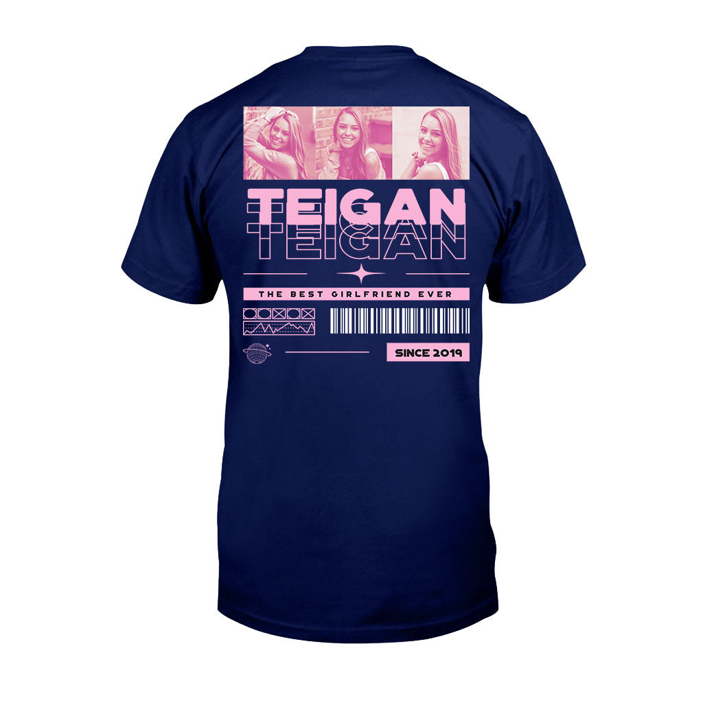 Meine Freundin – Personalisiertes Partner-T-Shirt und Hoodie