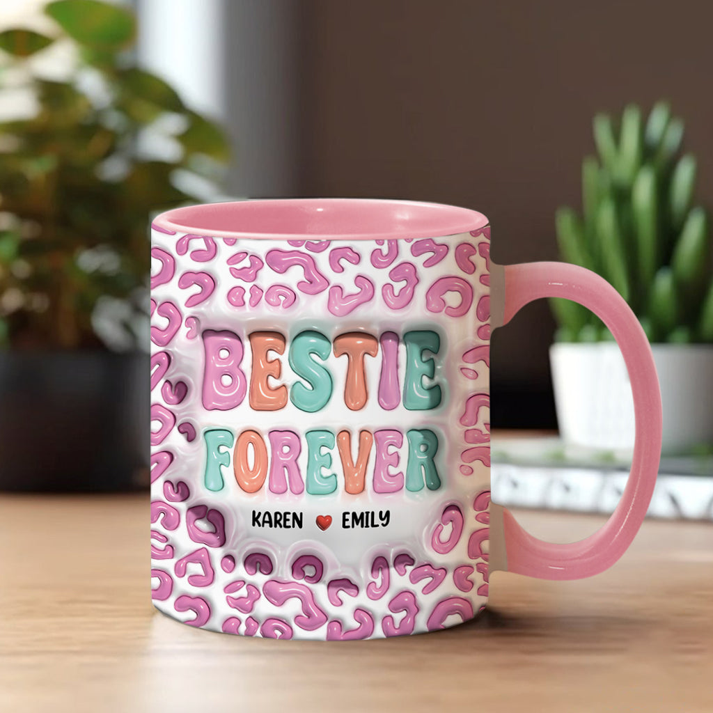 Für immer beste Freundin - Personalisierte Tasse mit dem Aufdruck „Bestie“