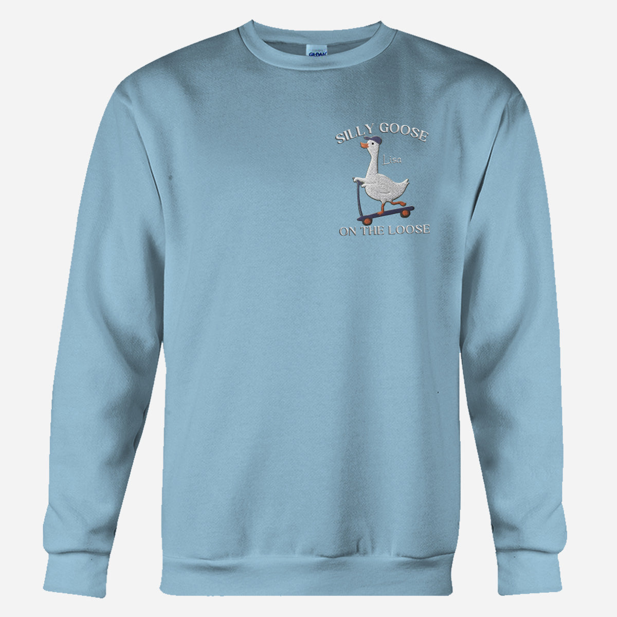 Besticktes Sweatshirt mit sarkastischem Spruch – Personalisierter Pullover mit Stickerei