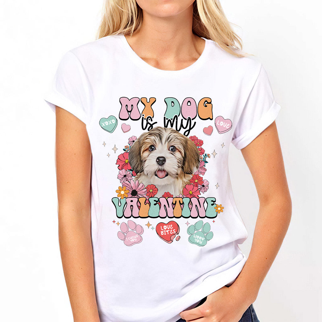 Mein Hund ist mein Valentinsschatz – Personalisiertes Hunde-T-Shirt und Hoodie