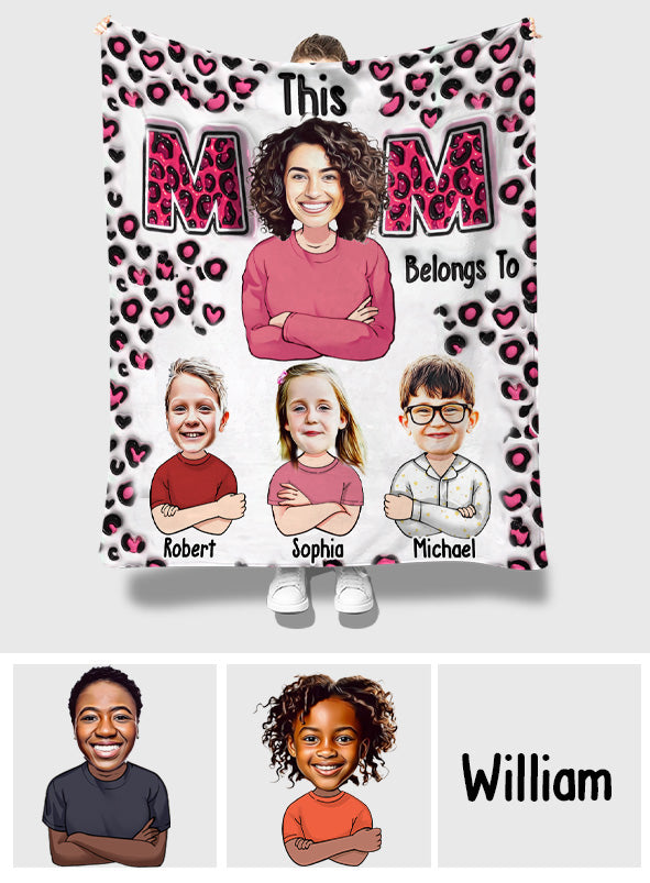 Diese Mama gehört - Personalisierte Mutterdecke